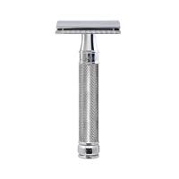Edwin Jagger Razors Double Edge Safety Chrome Knurled DE Safety Razor Ref.DE89KN14BL 1Stuks - thumbnail
