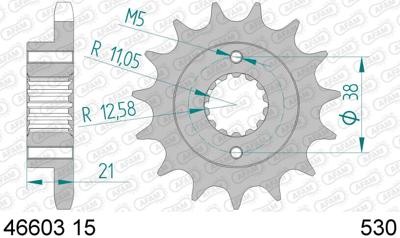 AFAM Sprocket 530 15z standard