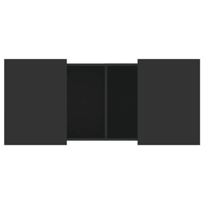 Salontafel 80x55x40 cm bewerkt hout zwart