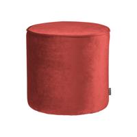 WOOOD Poef 'Sara' Hoog, Velvet, kleur Raspberry - thumbnail