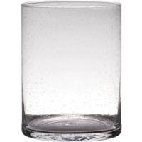 Hakbijl Glass Cilindervaas soda bubbles glas ø19xh25cm - thumbnail