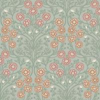 Dutch Wallcoverings Ekbacka - Bellis Light Green - Groen - thumbnail