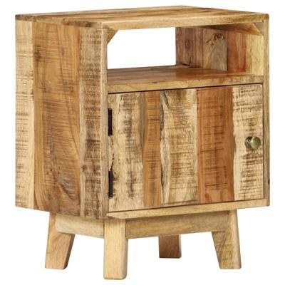 Nachtkastje 40x30x50 cm ruw mangohout