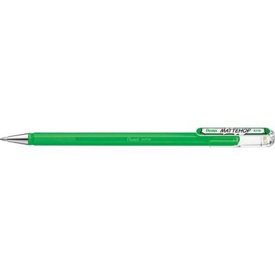 Gelschrijver pentel k110 mattehop m groen | 12 stuks