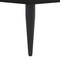 Bedframe bewerkt hout zwart 140x200 cm - thumbnail