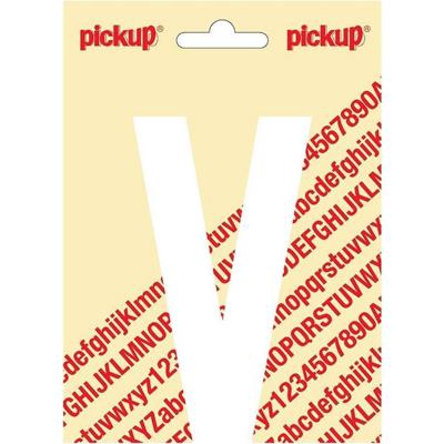 Plakletter Nobel Sticker witte letter V wit Pickup - Pickup Plakletter Nobel Sticker witte letter V wit Pickup - Pickup