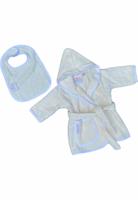 Baby badjas ecru met capuchon - badstof katoen-1-2 jaar (92) - thumbnail