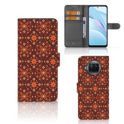 Xiaomi Mi 10T Lite | Telefoon Hoesje | Batik Brown | Portemonnee hoesje Xiaomi Mi 10T Lite | Telefoon Hoesje | Batik Brown | Portemonnee hoesje