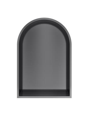 Hotbath &MORE Inbouwbox of inbouwnis Toogmodel - 30x45x10 - Geborsteld zwart PVD BOW30MBP