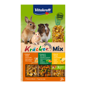 Vitakraft Original Kracker TrioMix Citrus & Orange 168 g bij Jumbo Vitakraft Original Kracker TrioMix Citrus & Orange 168 g bij Jumbo