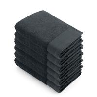 Walra Soft Cotton Handdoek 50x100 cm 550gram Antracite - 6 stuks - thumbnail
