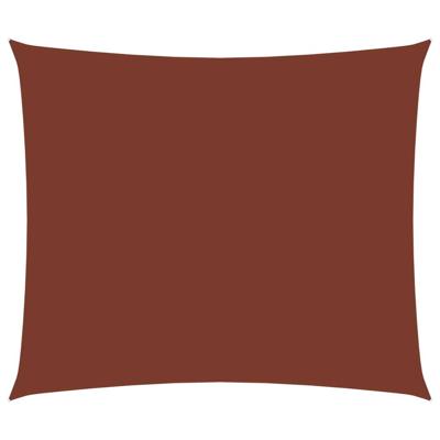 Zonnescherm rechthoekig 4x5 m oxford stof terracottakleurig