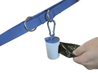 Hondenpoepzak dispenser wit kunststof - thumbnail