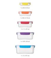 Joseph Joseph Nest Lock 5-piece Multi-size Container Set Rechthoekig 6,72 l Meerkleurig 5 stuk(s) - thumbnail