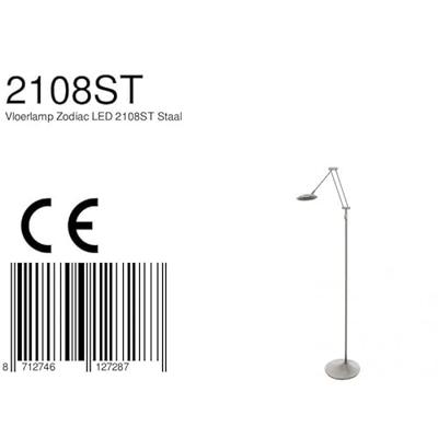 Steinhauer RVS leeslampZodiac LED - 2108ST