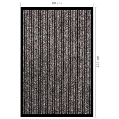 VidaXL Deurmat 80x120 cm gestreept beige VidaXL Deurmat 80x120 cm gestreept beige