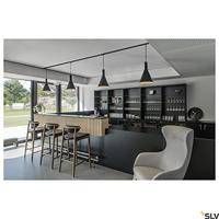 SLV 143120 230V-railsysteemcomponenten Pendeladapter Zwart - thumbnail