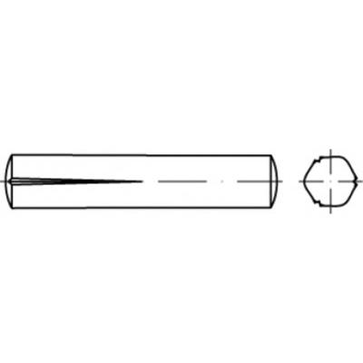TOOLCRAFT TO-5438796 Conische kerfpaspen 6 mm Staal 100 stuk(s)