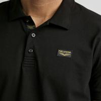 Pme Legend Short Sleeve Polo Cotton Elastan P Poloshirts 999 - Black - thumbnail