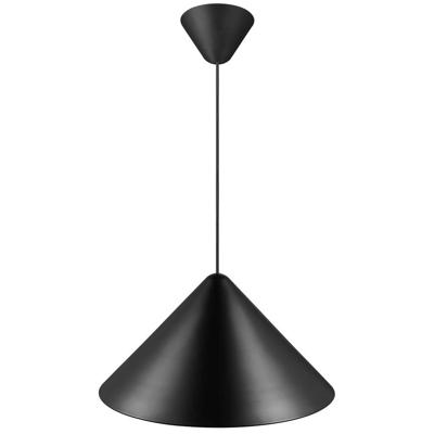Zwarte hanglamp groot &apos;Nono&apos; E27 fitting rond 49 cm DFTP