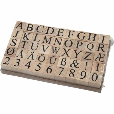 Creativ Company Stempels, afm 20x20 mm, ca. 15 mm, 45 stuk/ 1 doos - thumbnail