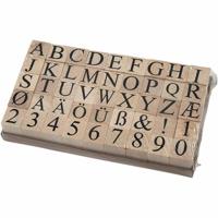 Creativ Company Stempels, afm 20x20 mm, ca. 15 mm, 45 stuk/ 1 doos - thumbnail
