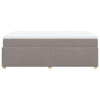 Boxspring met matras stof taupe 120x190 cm - thumbnail