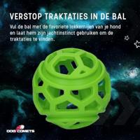 Dog Comets Titan - Treat hider - Hondenspeelgoed - Traktatiebal - Rubber - Ø11.5 cm - Groen - thumbnail