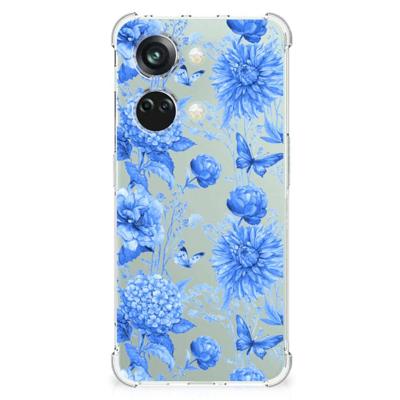 Case voor OnePlus Nord 3 Flowers Blue Case voor OnePlus Nord 3 Flowers Blue