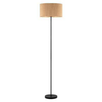 Scandinavische stijl Vloerlamp - Corduroy Lampenkap - Cilinder - Karamel - ø40 x 165 cm - E27 Fitting - Geschikt voor Woonkamers en slaapkamers - met Voetschakelaar
