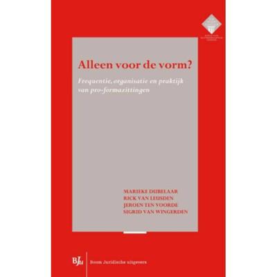 Alleen voor de vorm? (Paperback)