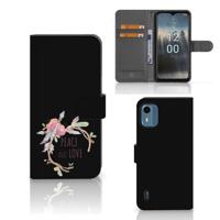 Nokia C12 Leuk Hoesje Boho Text - thumbnail