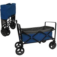 Outdoor Opvouwbare Bolderwagen Blauw/Grijs/Zwart - thumbnail