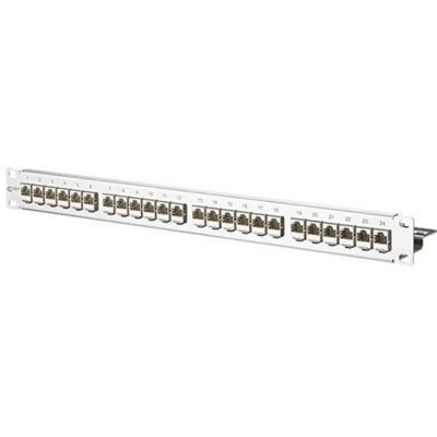Metz Connect 130921-E 24 poorten Netwerkpatchpaneel 483 mm (19) CAT 6A 1 HE Zilver (metallic) Ingericht Metz Connect 130921-E 24 poorten Netwerkpatchpaneel 483 mm (19) CAT 6A 1 HE Zilver (metallic) Ingericht