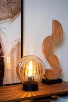 Lucide MONSARAZ - Tafellamp - Ø 25 cm - 1xE27 - Amber - thumbnail
