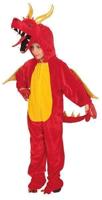 Draken Kostuum Kind Rood - thumbnail