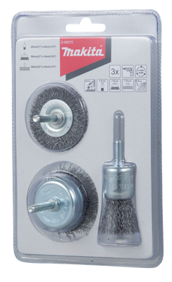 Makita Accessoires Borstelset 3-delig - D-66070 - D-66070 Makita Accessoires Borstelset 3-delig - D-66070 - D-66070
