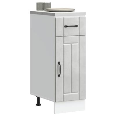 Keuken onderkast Lucca bewerkt hout betongrijs Keuken onderkast Lucca bewerkt hout betongrijs