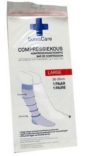 Compressiekous wit L 26 - 29 cm