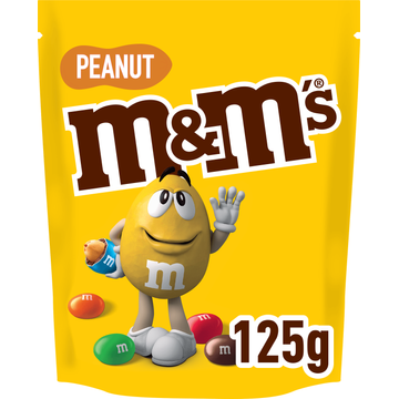 M&M'S Pinda chocolade snoepjes 125g bij Jumbo M&M'S Pinda chocolade snoepjes 125g bij Jumbo