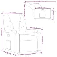 Sta-op-stoel kunstleer zwart - thumbnail