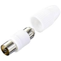 TRU COMPONENTS TC-10336032 Coax-koppeling Aansluitingen: Coax-bus IEC Kabeldiameter: 7.8 mm 1 stuk(s) - thumbnail