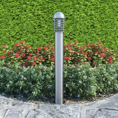 VidaXL Cilindervormige rvs led tuinlamp VidaXL Cilindervormige rvs led tuinlamp