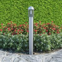 VidaXL Cilindervormige rvs led tuinlamp - thumbnail