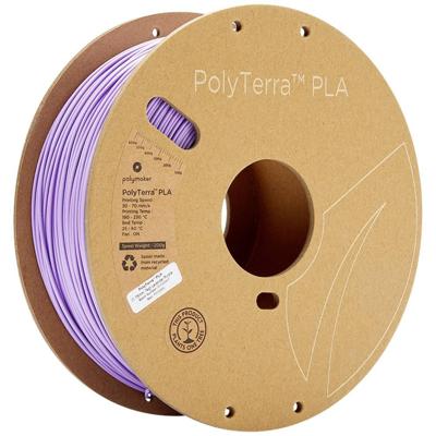 Polymaker 70852 PolyTerra PLA Filament PLA kunststof Gering kunststofgehalte 1.75 mm 1000 g Lila (mat) 1 stuk(s) Polymaker 70852 PolyTerra PLA Filament PLA kunststof Gering kunststofgehalte 1.75 mm 1000 g Lila (mat) 1 stuk(s)
