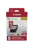 Canon photo value pack CLI-571XL, 375 - 895 foto's, OEM 0332C006, 4 kleuren - thumbnail