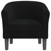 Kuipstoel stof zwart - thumbnail