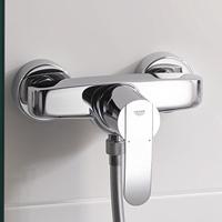 Douchekraan GROHE Wave Cosmopolitan zonder Omstel met Koppelingen Chroom - thumbnail