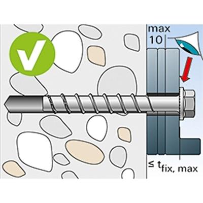 Fischer Betonschroef FBS II 14x150 85/65/35 zeskantkop - 536878 - 10 stuk(s) - 536878 Fischer Betonschroef FBS II 14x150 85/65/35 zeskantkop - 536878 - 10 stuk(s) - 536878