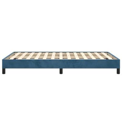 Bedframe zonder matras 120x200 cm fluweel donkerblauw